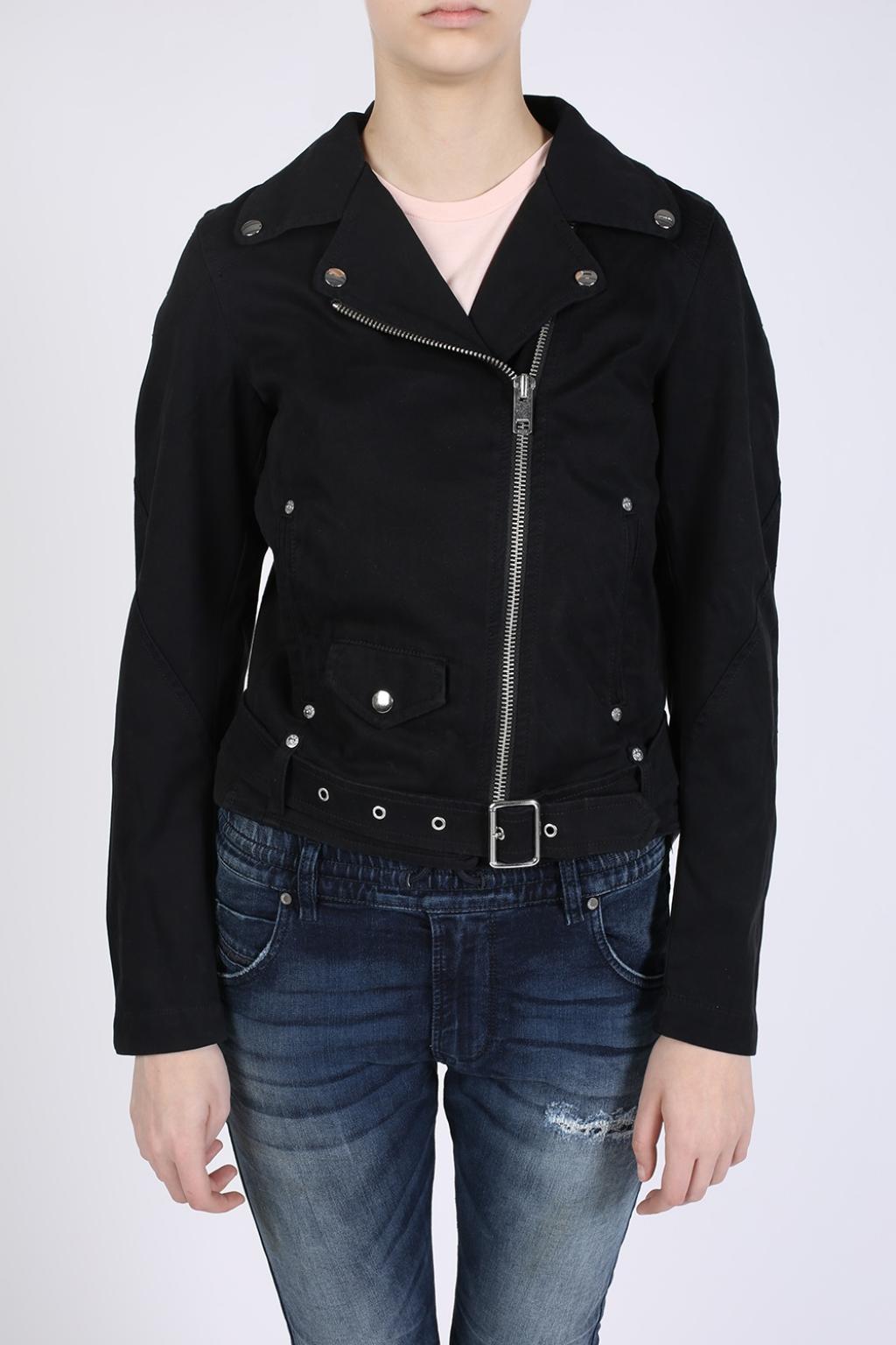 Black Denim biker jacket Diesel - Vitkac Canada